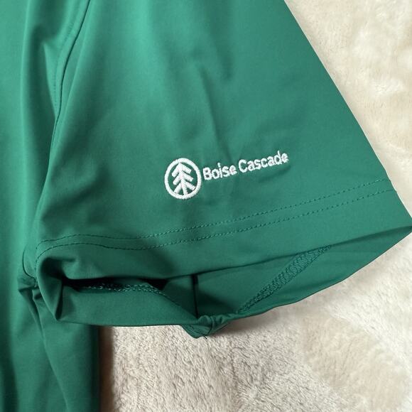 Rhoback Polo Shirt Mens Size XXL 2XL Green Embroidered Golf Performance - Picture 4 of 8